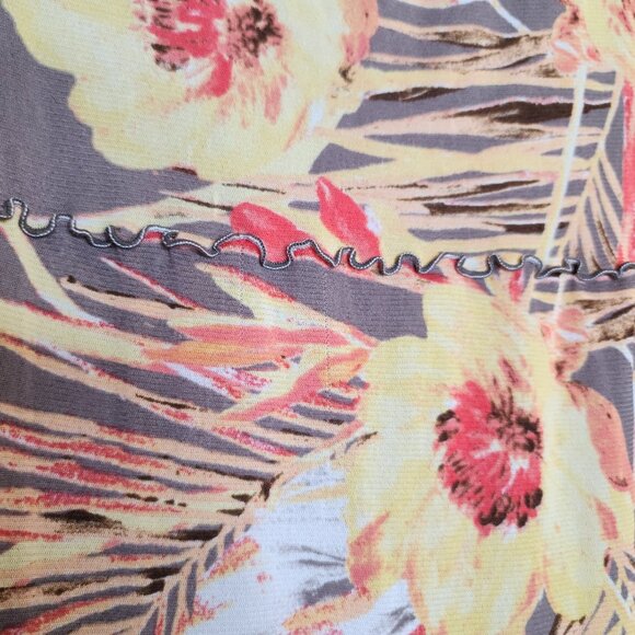JM collection boho floral print mesh maxi skirt size S - Picture 5 of 7